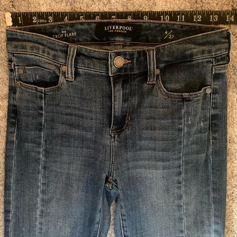 Liverpool The Crop Flare Jeans Size 4/27 - Picture 2 of 5